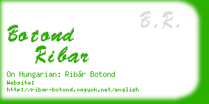 botond ribar business card